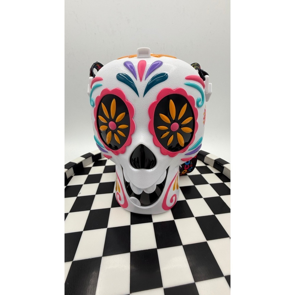 Disney Pixar Coco Sugar Skull Coin Purse Bag Crossbody Lanyard Day of the Dead‎